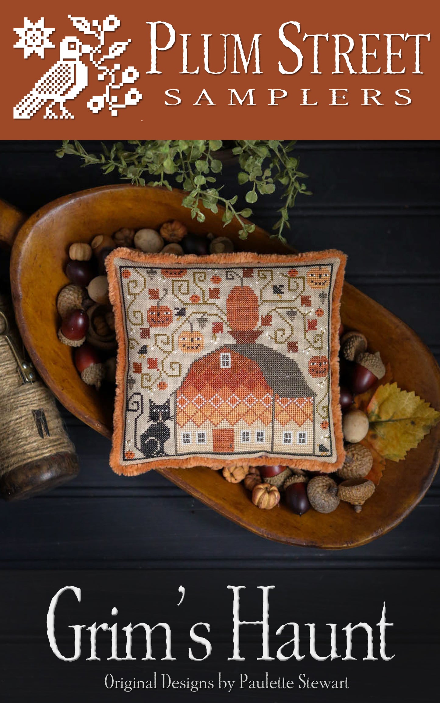 GRIM'S HAUNT - Cross Stitch Chart by Plum Street Samplers