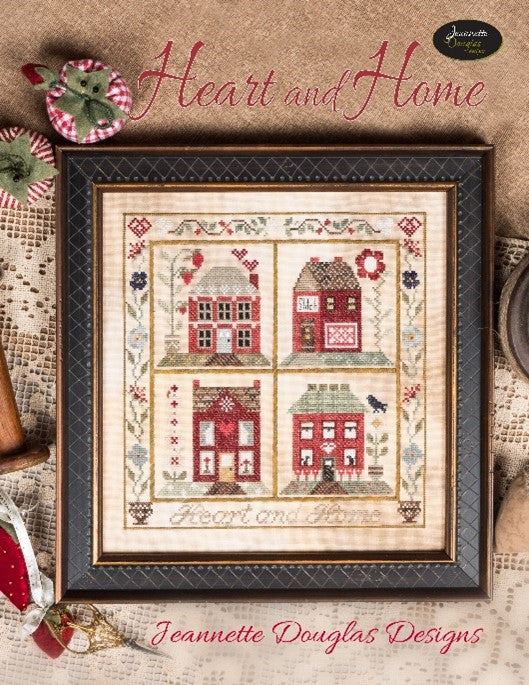 Heart & Home Sampler - Cross Stitch Pattern by Jeannette Douglas