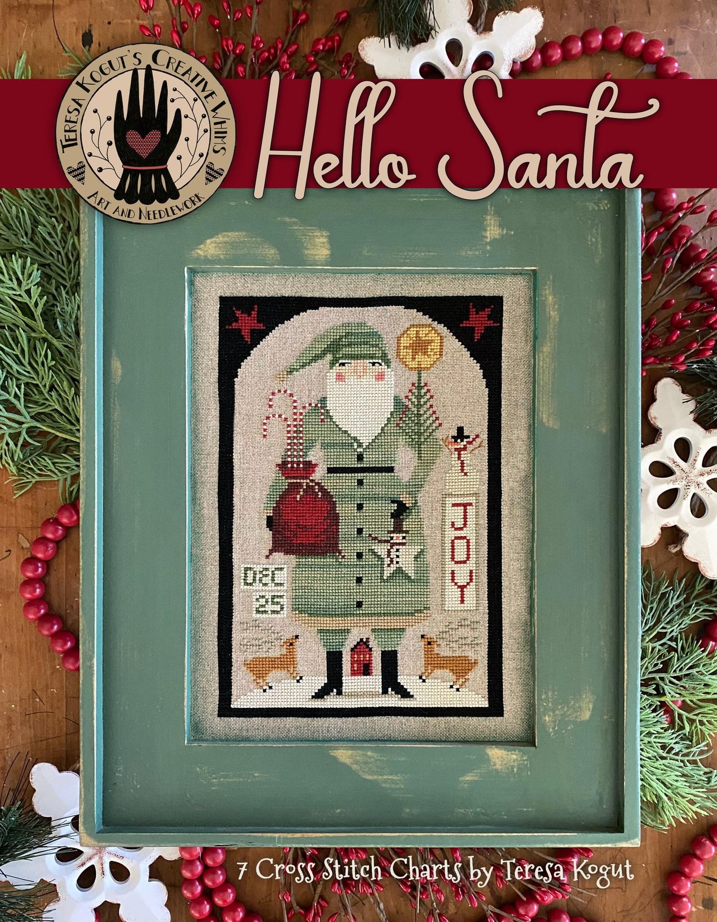 Hello Santa - Cross Stitch Pattern book by Teresa Kogut PREORDER