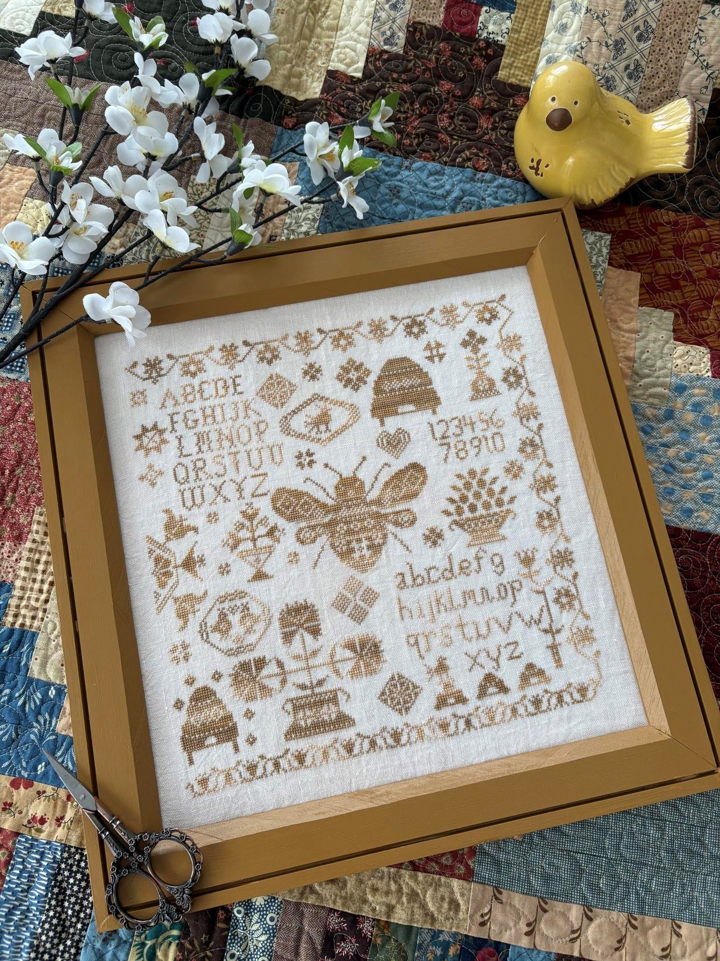 Honey Bee Sampler - Cross Stitch Pattern by Pansy Patch PREORDER