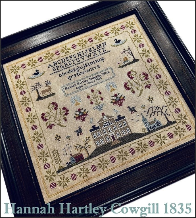 Hannah Hartley Cowgill 1835 - Cross Stitch Pattern by The Scarlett House