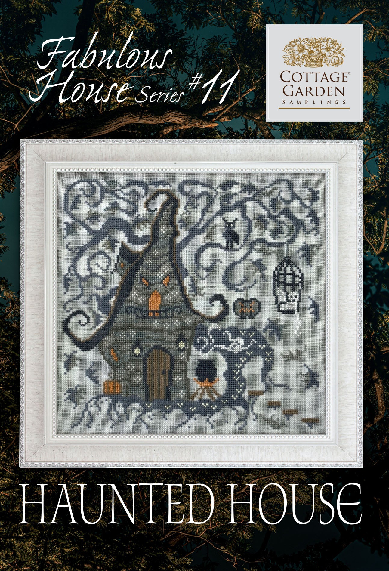 Haunted House #11 Fabulous Houses - Cross Stitch Chart by Cottage Garden Samplings