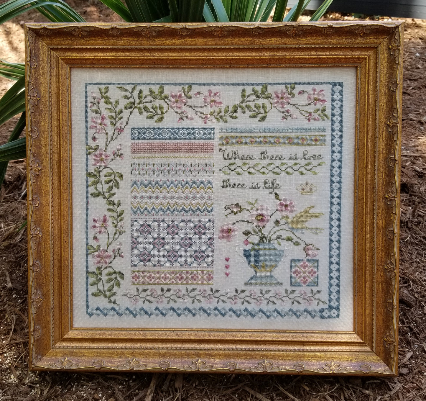 Hummingbird's Garden - Cross Stitch Pattern by Samplers Not Forgotten PREORDER