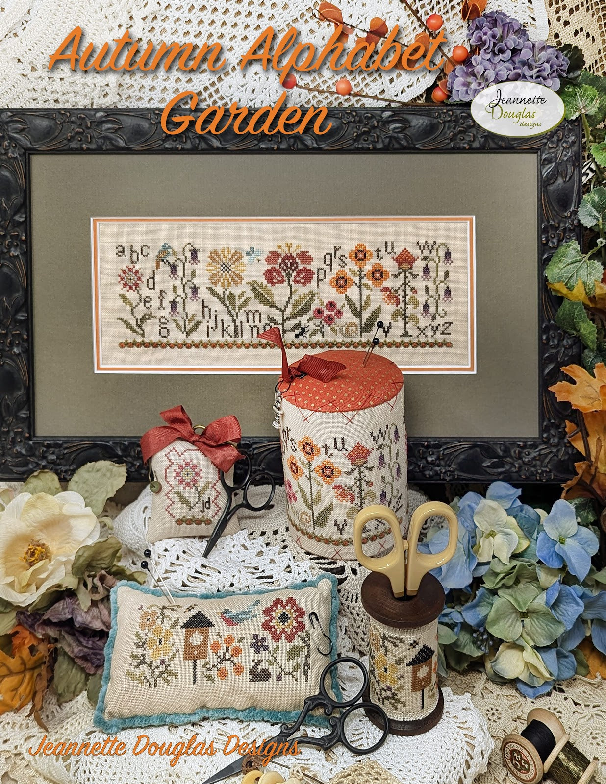 Autumn Alphabet Garden - Cross Stitch Pattern by Jeannette Douglas