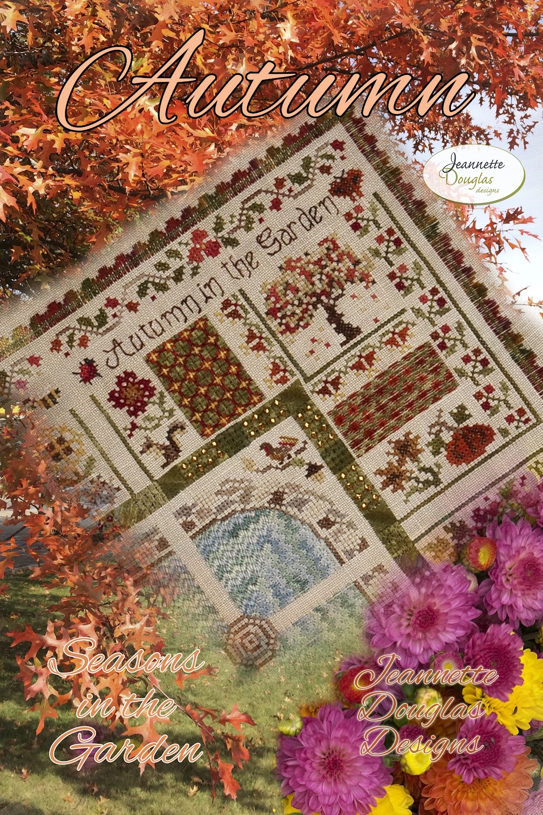 SEASONS IN THE GARDEN - Cross Stitch Pattern by Jeannette Douglas