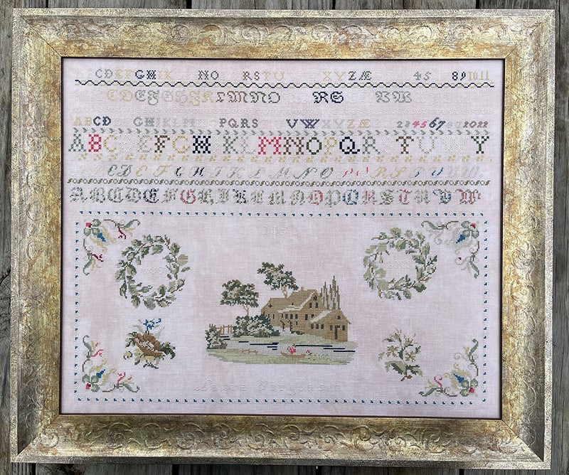 Laura Vorgensen 1853 - Reproduction Sampler Pattern by Jan Hicks