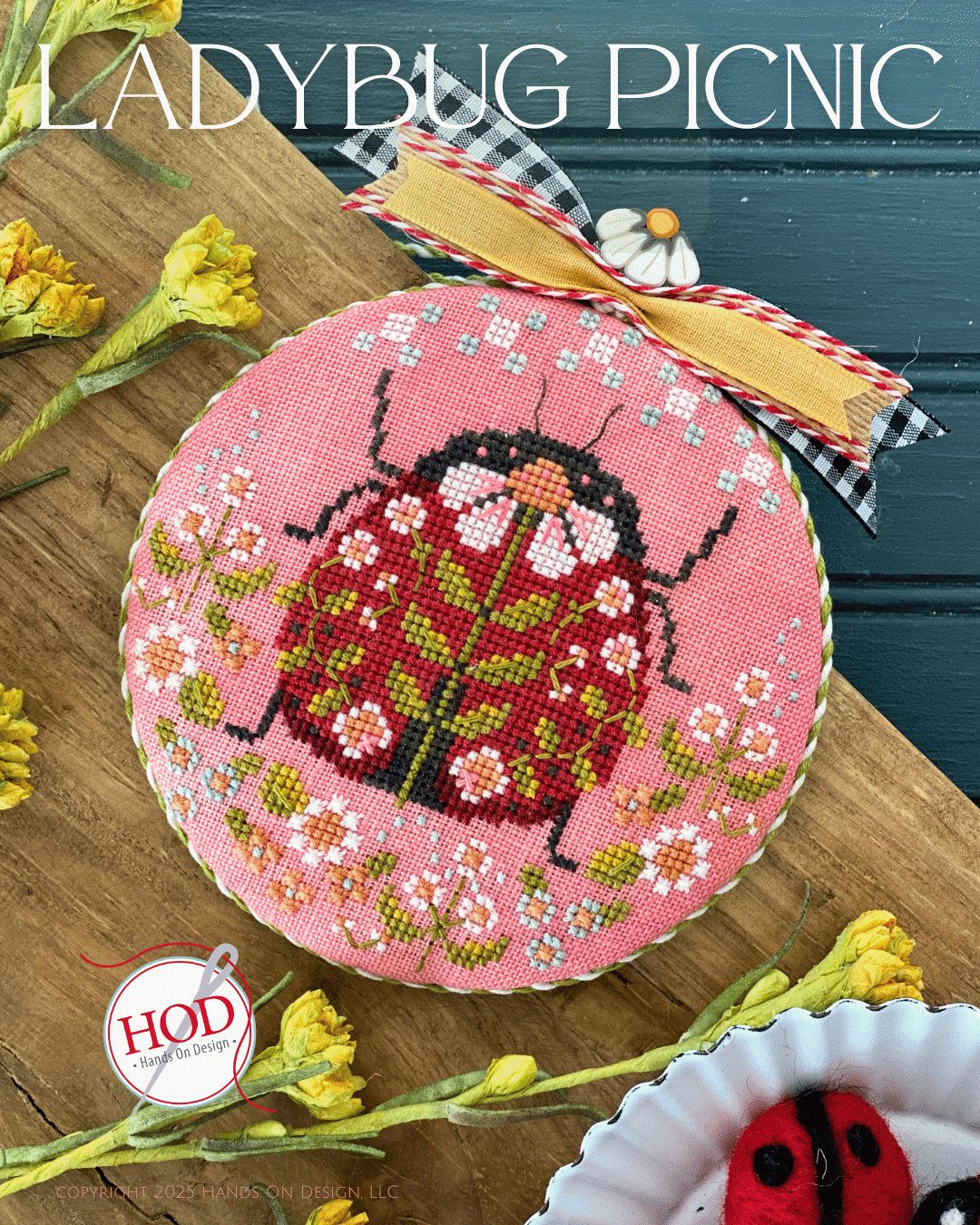 Ladybug Picnic - Cross Stitch Pattern by Hands On Design PREORDER