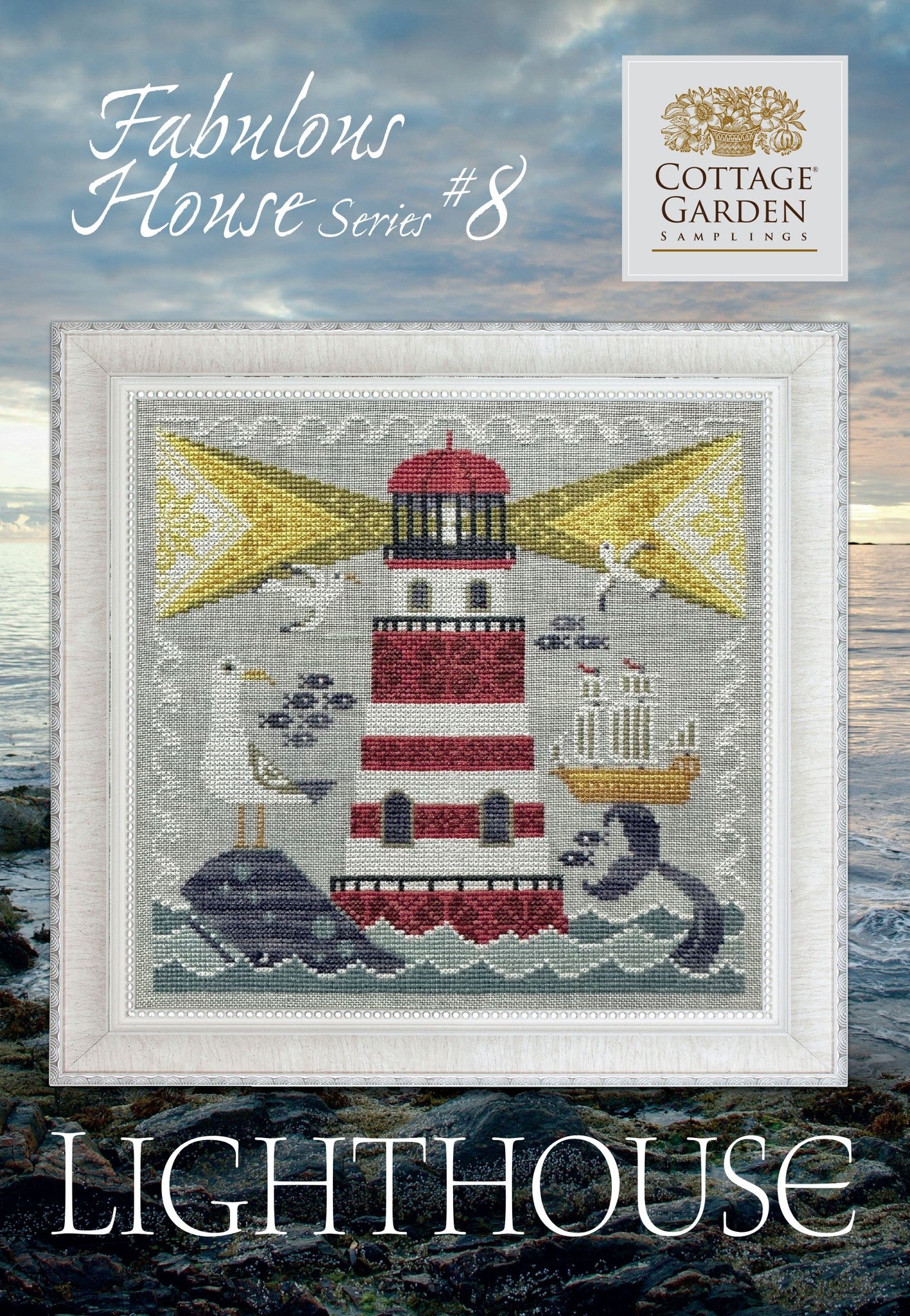 Lighthouse - #8 Fabulous Houses - Cross Stitch Chart by Cottage Garden Samplings