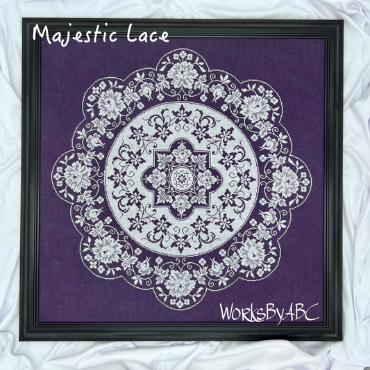 Majestic Lace - Cross Stitch Chart by Works by ABC