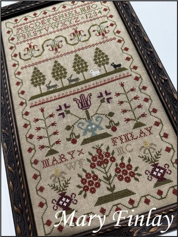 Mary Finlay - Reproduction Sampler pattern by The Scarlett House