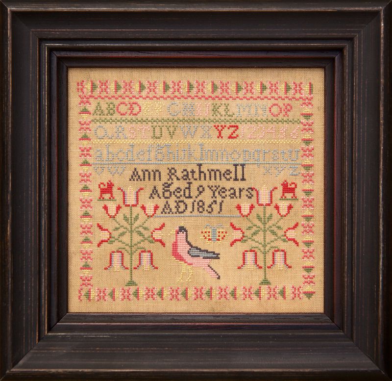 Ann Rathmell 1851~ Reproduction Sampler Pattern by Hands Across the Sea Samplers