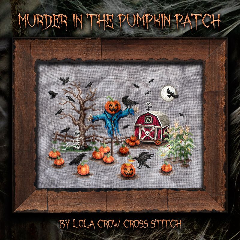 Murder in the Pumpkin Patch - Cross Stitch pattern by Lola Crow