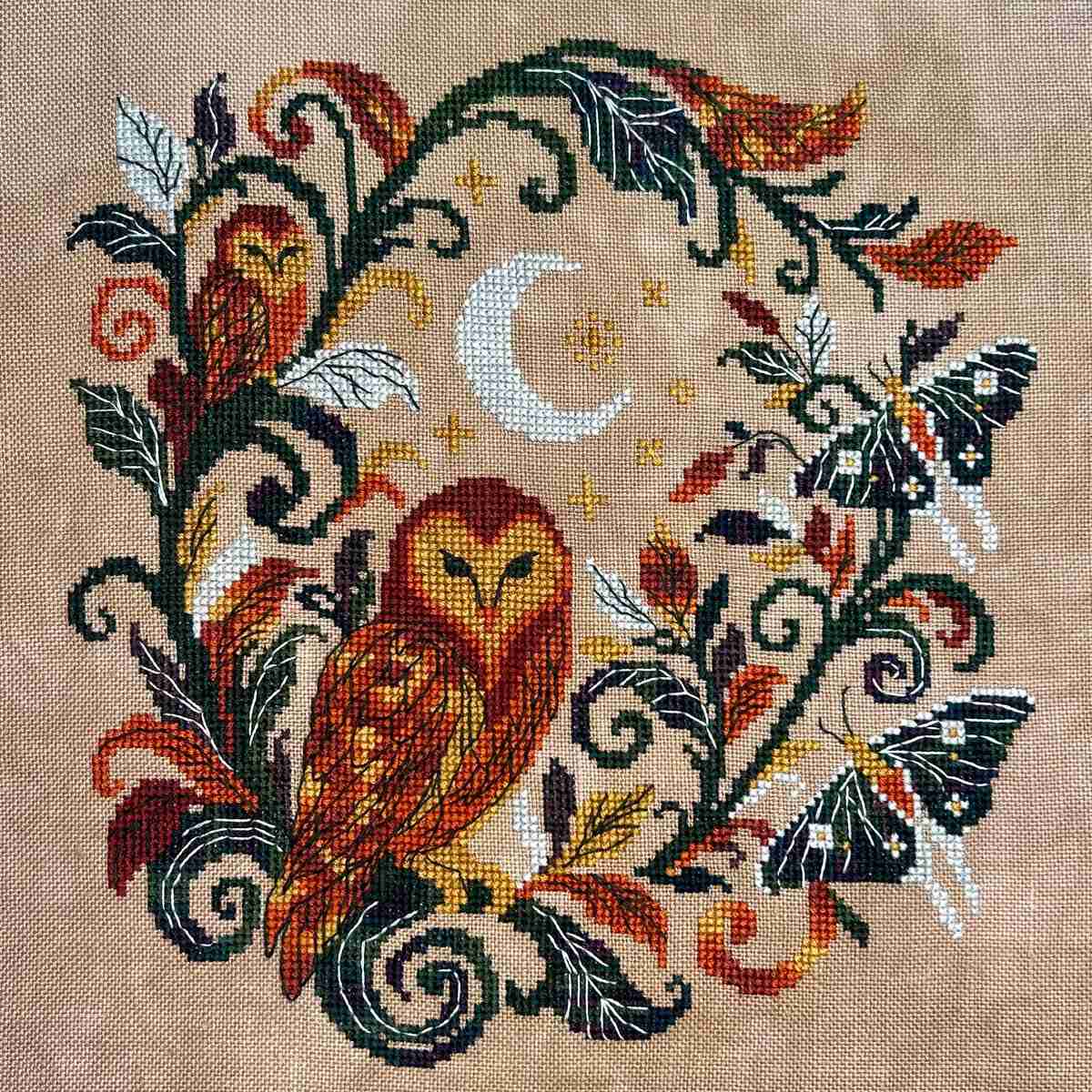Mystical Owls - Cross Stitch Pattern by The Stitchin' Kitten PREORDER