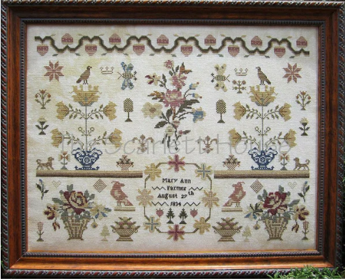 Mary Ann Farmer 1834 - Cross Stitch Pattern by The Scarlett House