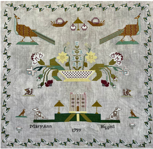 Mary Ann Higgins - Reproduction Sampler Chart by Running with Needles & Scissors
