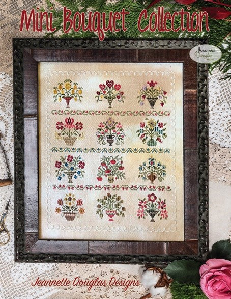 Mini Bouquet Booklet - Cross Stitch Patterns by Jeannette Douglas