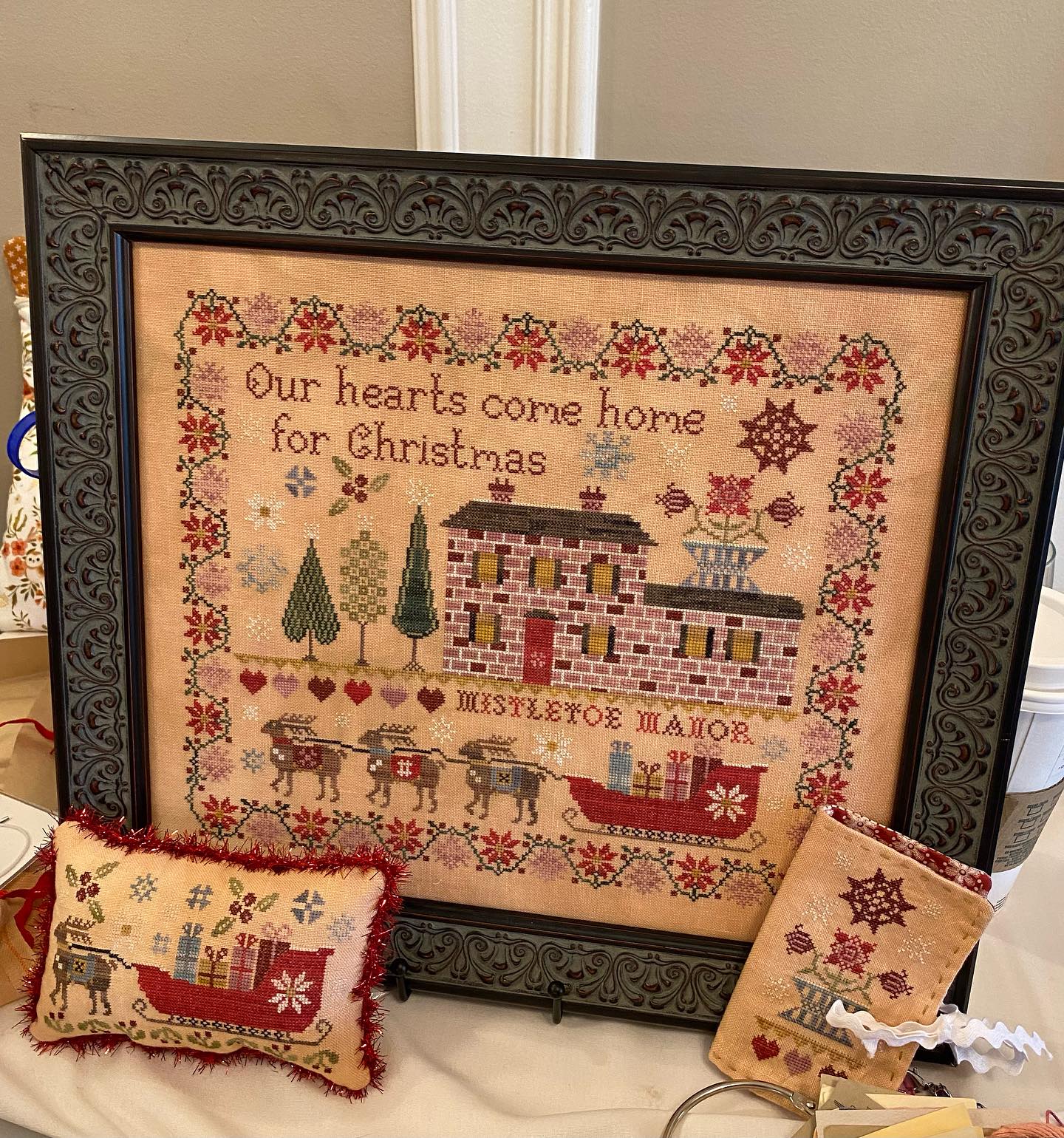 Mistletoe Manor Sampler & Smalls - Cross Stitch Pattern by Pansy Patch