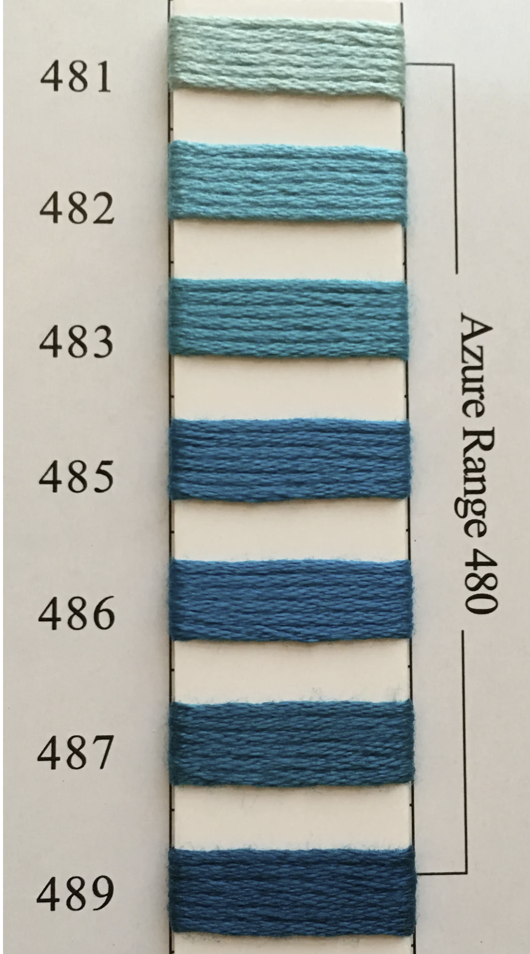 Needlepoint Inc Silk (NPI) 401 - 495