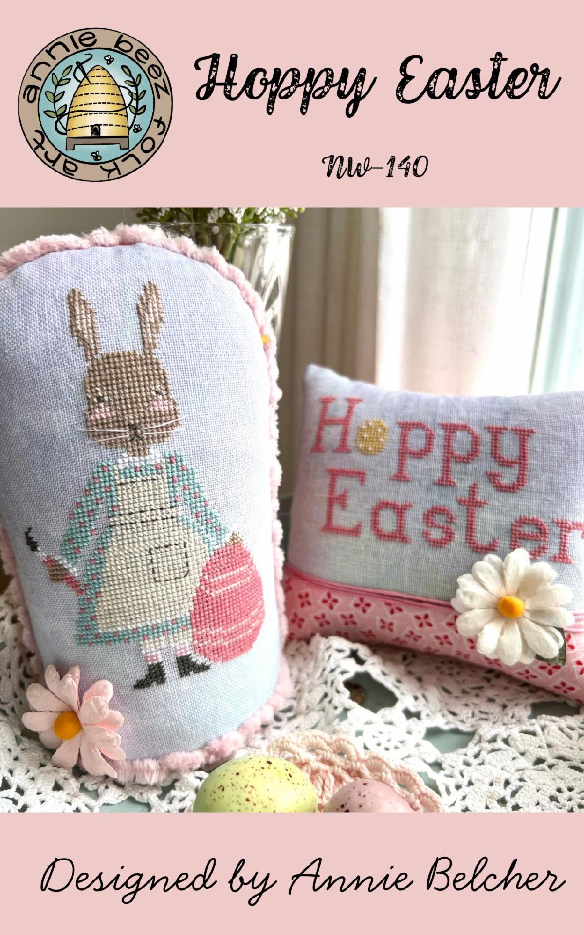 Hoppy Easter - Cross Stitch Pattern by Annie Beez Folk Art PREORDER