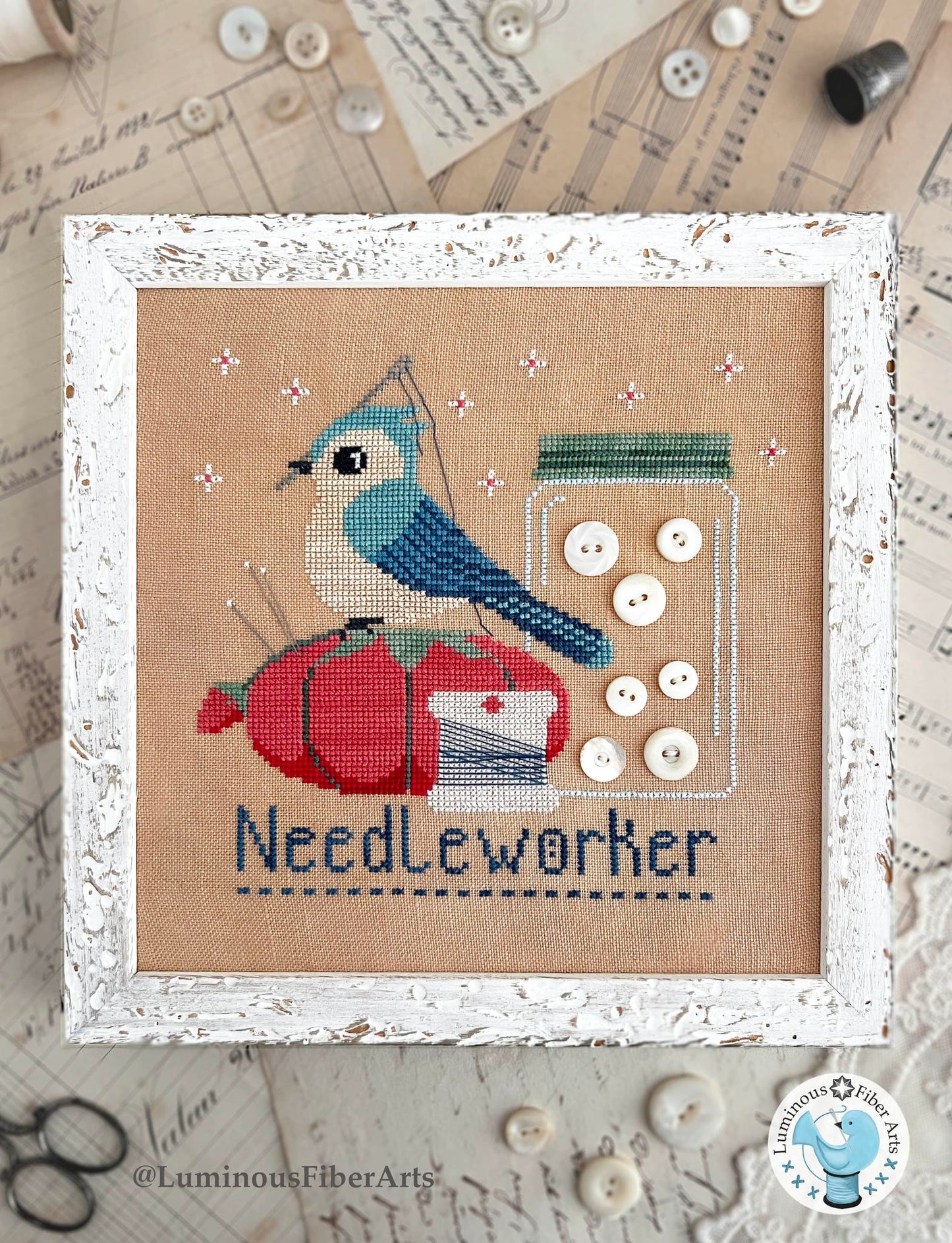 Needleworker - Cross Stitch Pattern by Luminous Fiber Arts PREORDER