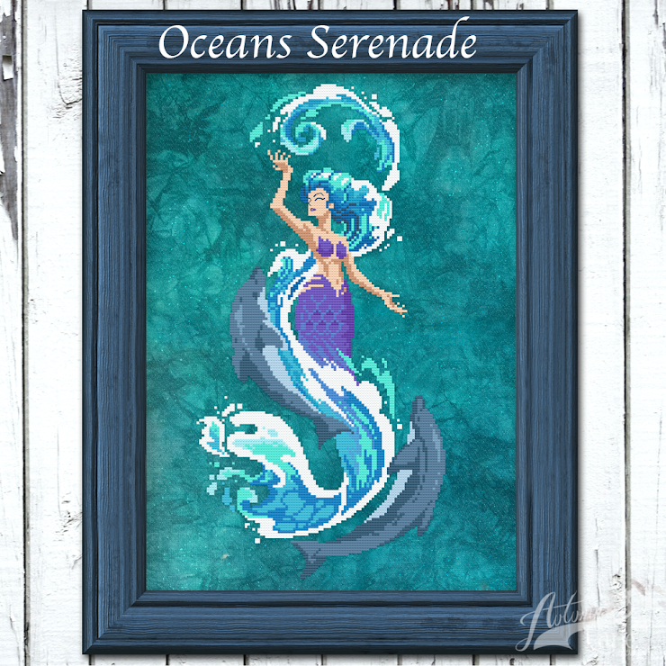 Oceans Serenade - Cross Stitch Pattern by Autumn Lane Stitchery PREORDER