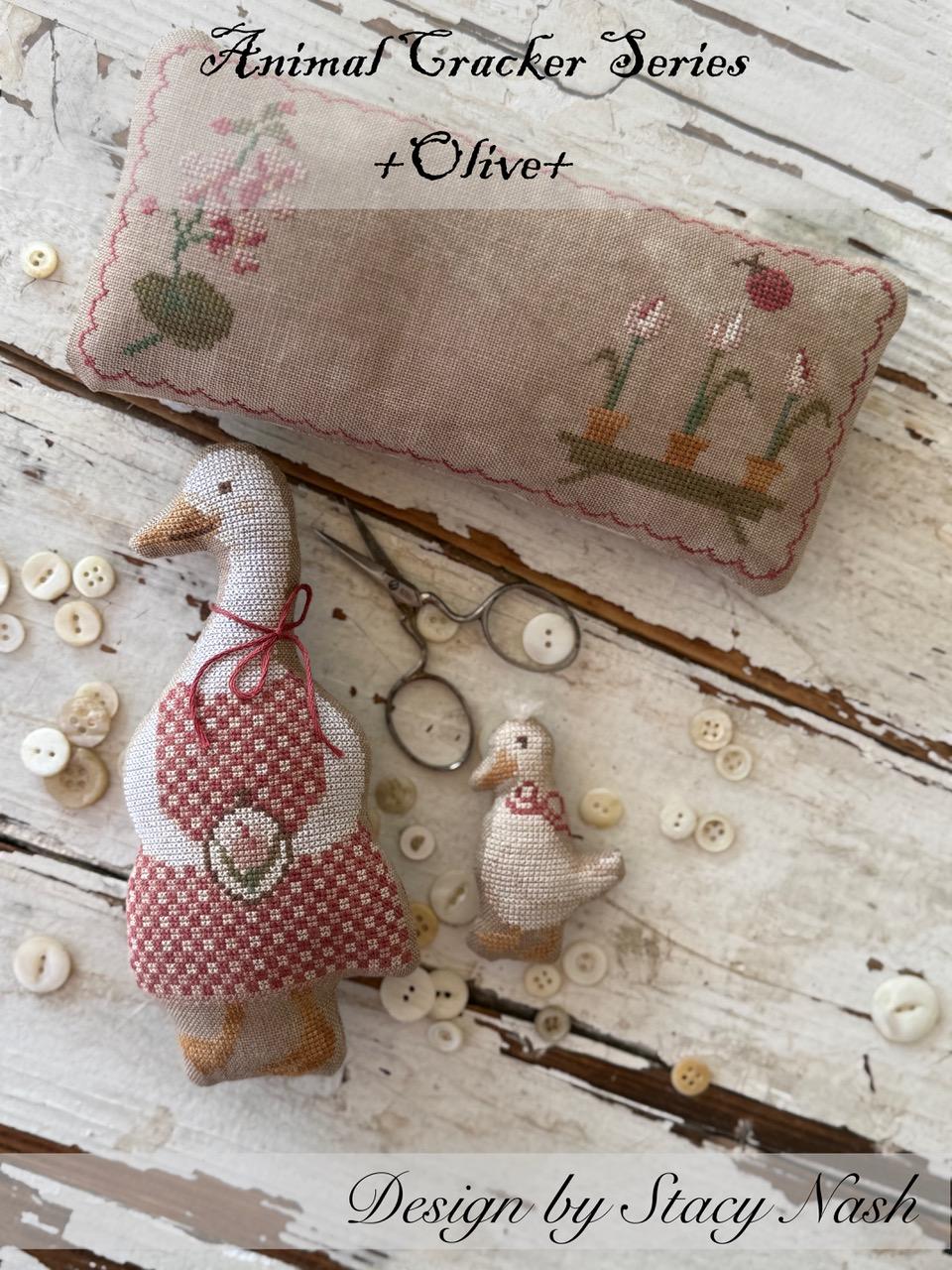 Olive - Cross Stitch Pattern by Stacy Nash Primitives PREORDER