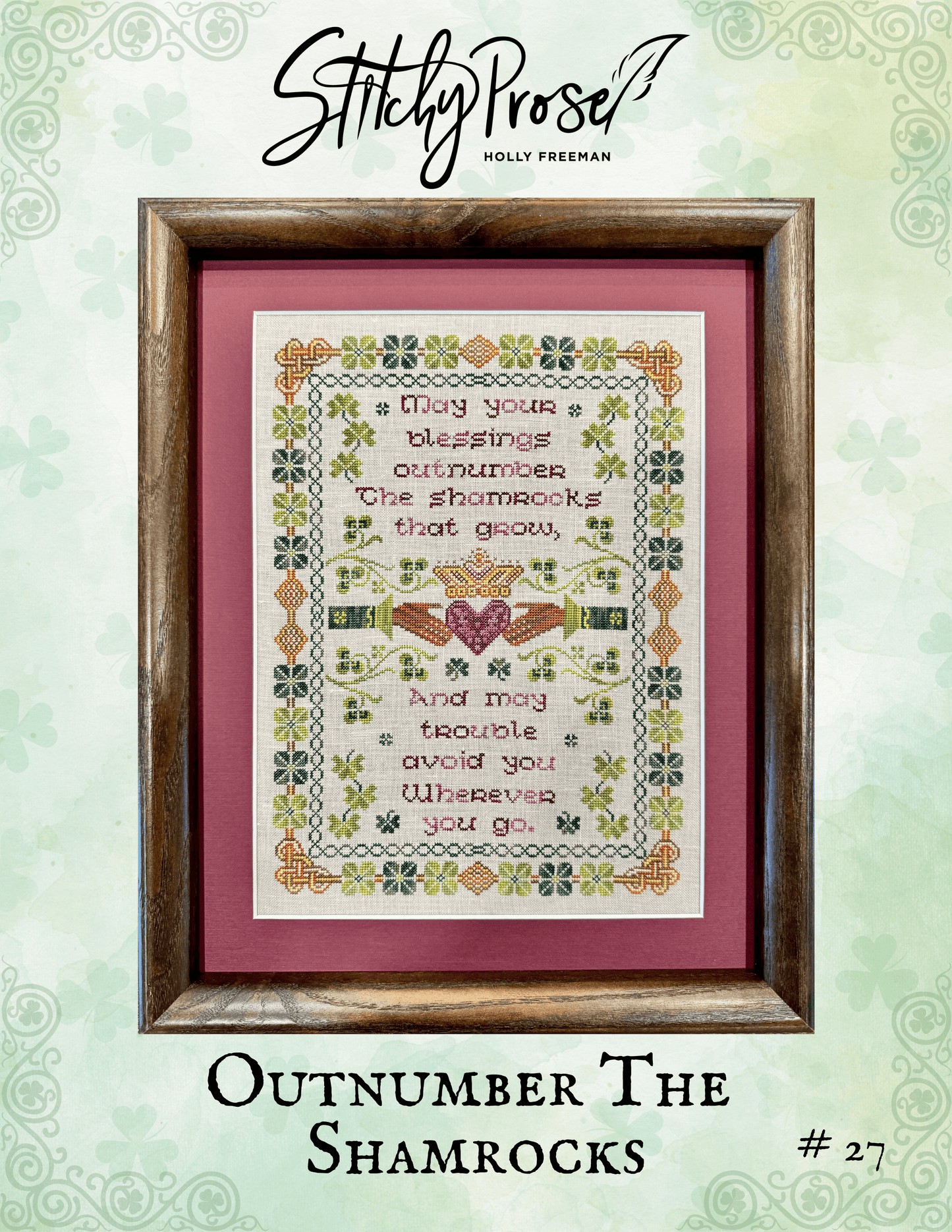 Outnumber The Shamrocks - Cross Stitch Chart by Stitchy Prose