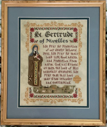 The Patron Saint of Cats - Cross stitch pattern by Dirty Annie PREORDER