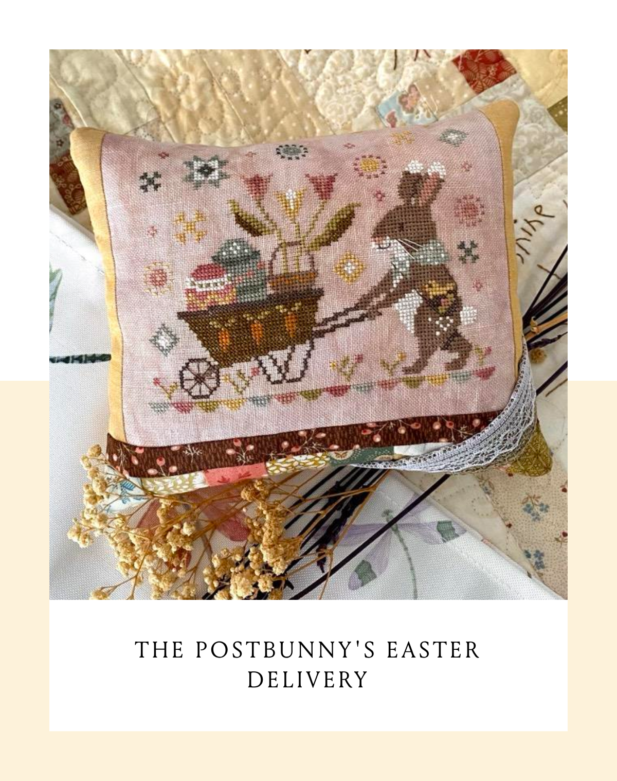 The Postbunny's Easter Delivery - Cross Stitch Pattern by Blueberry Ridge PREORDER