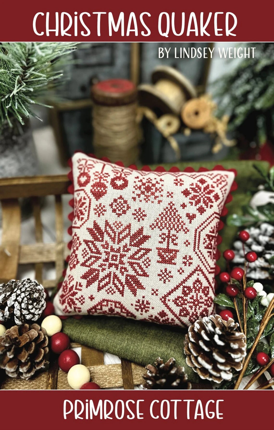 Christmas Quaker - Cross Stitch Chart by Primrose Cottage