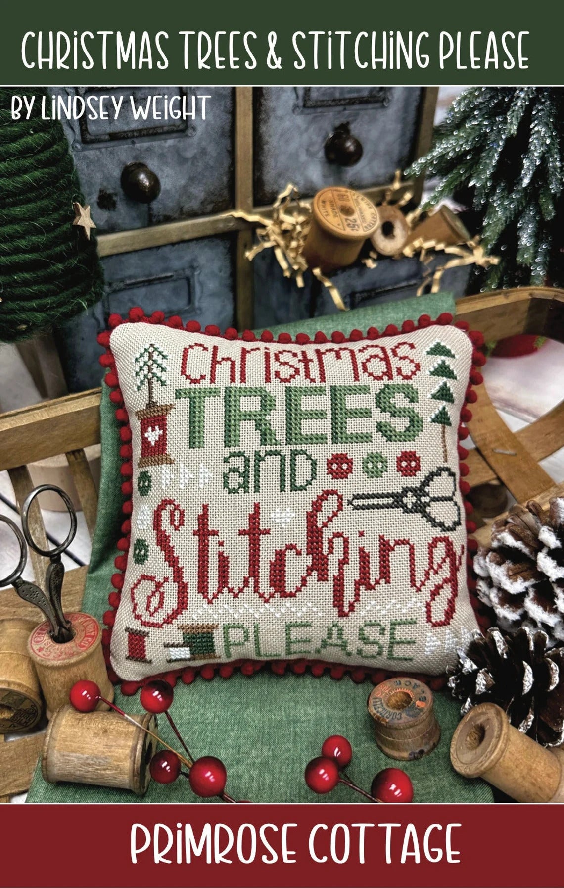 Christmas Trees & Stitching Please - Cross Stitch Pattern Booklet by Primrose Cottage