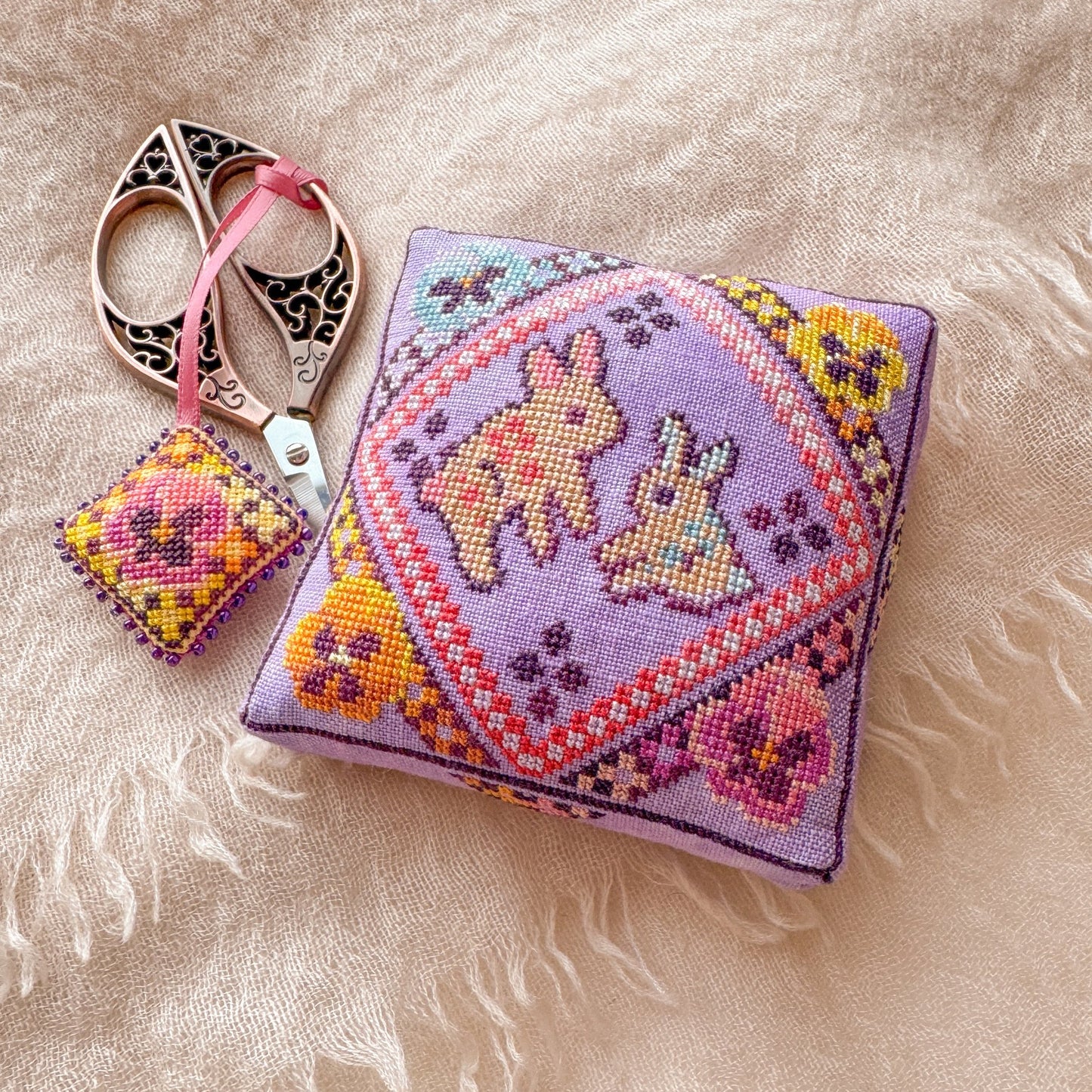 Pansy Picnic - Cross Stitch Pattern by JedXStitch