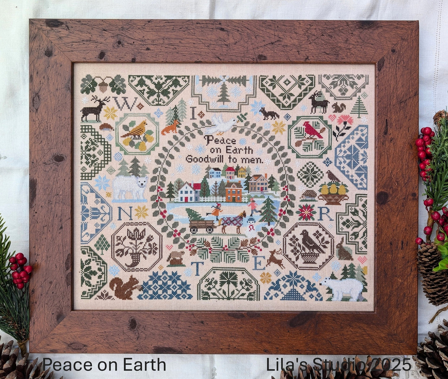 Peace on Earth - Cross Stitch Pattern by Lila's Studio
