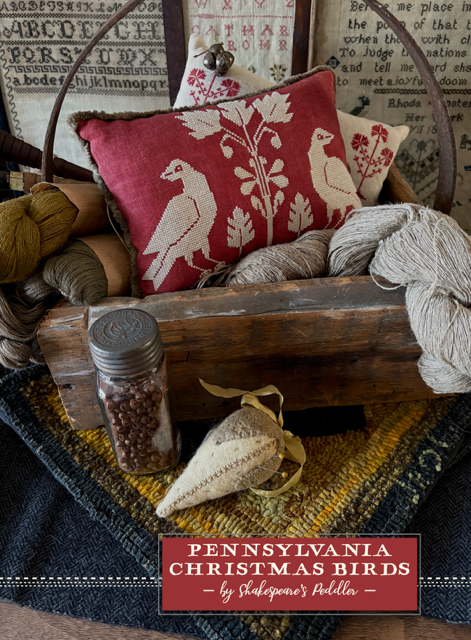 Pennsylvania Christmas Birds - Cross Stitch Pattern by Shakespeare's Peddler PREORDER