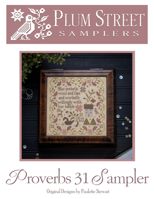 PROVERBS 31 SAMPLER  - Cross Stitch Pattern by Plum Street Samplers