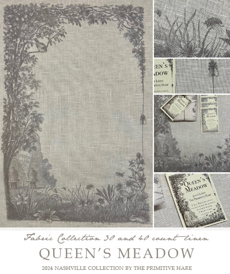 Queen's Meadow Linen by Primitive Hare