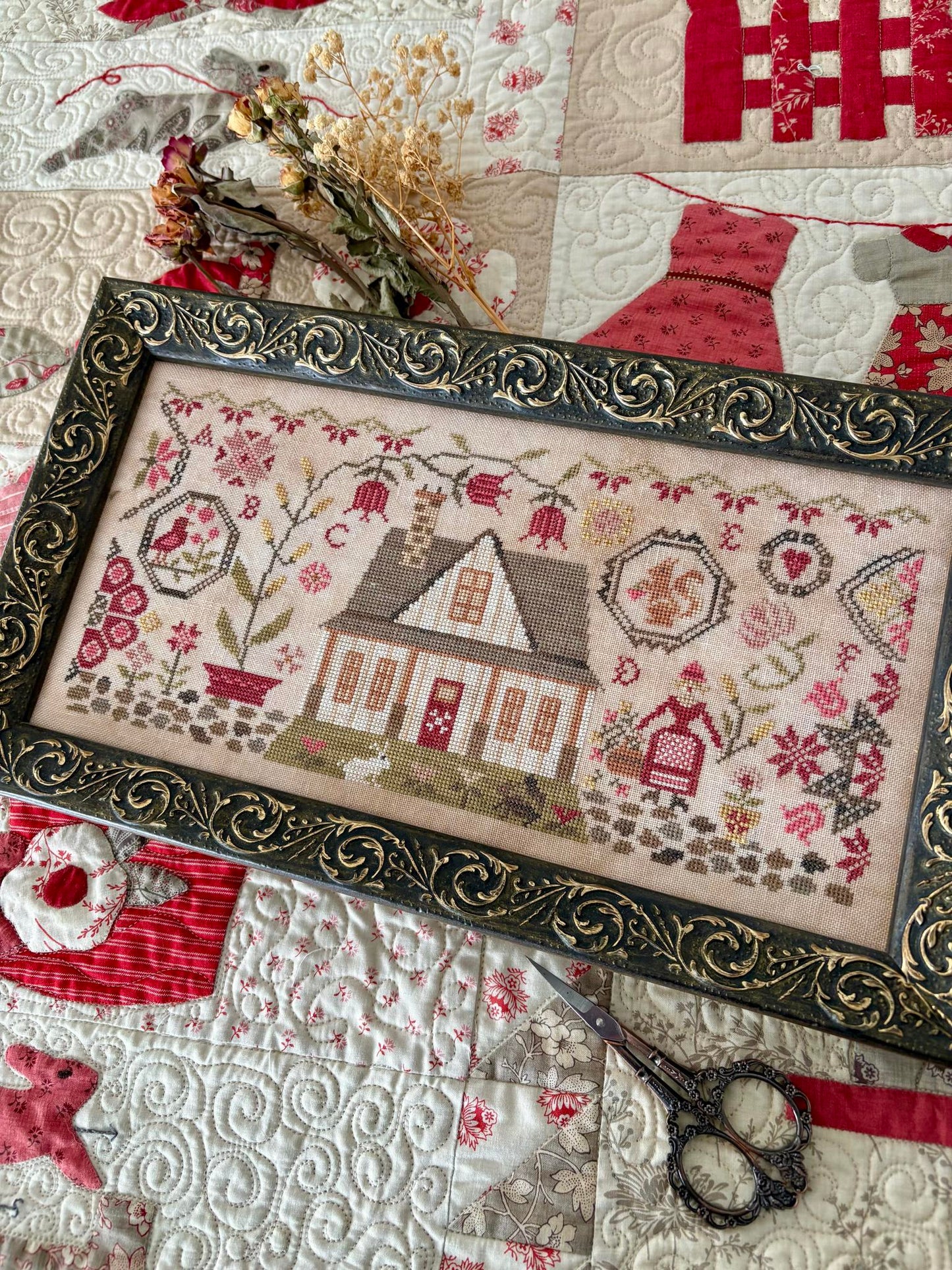 Quaker Farmhouse - Cross Stitch Pattern by Pansy Patch Quilts & Stitchery