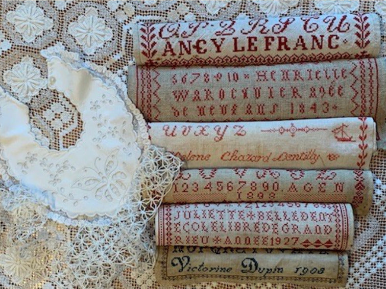 Souvenirs d'Ecole 2023 - Reproduction Sampler Pattern Booklet by Reflets de Soie