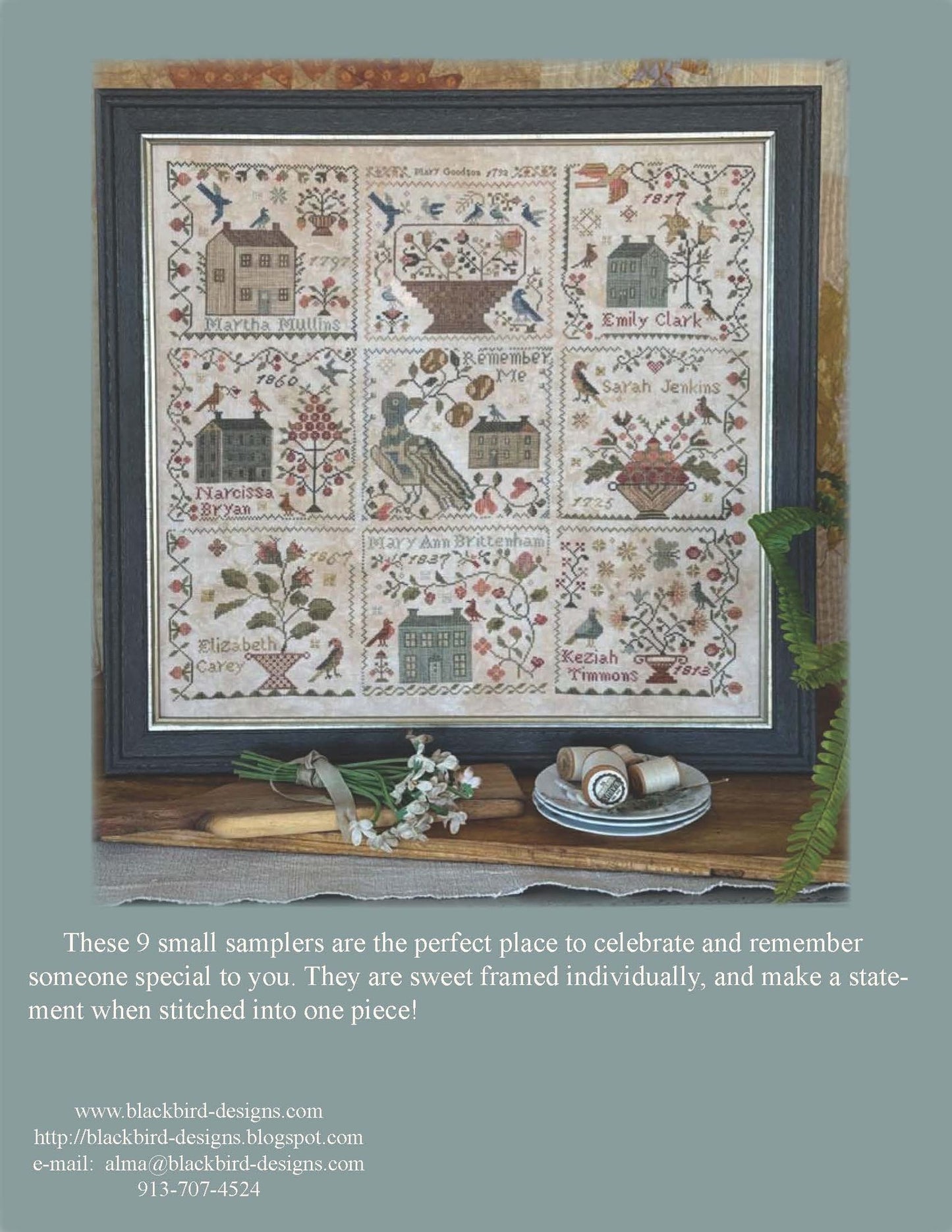 Remember Me - Cross Stitch Booklet by Blackbird Designs