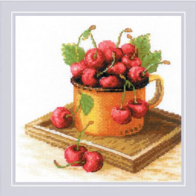 Ripe Cherry Riolis Cross Stitch Kit