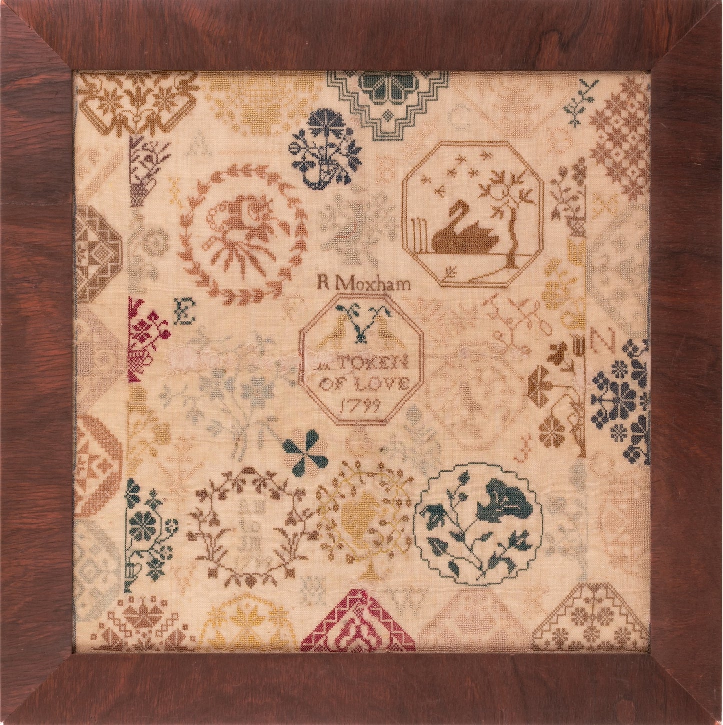 Rachel Moxham 1799 - Reproduction Sampler Pattern by Olde Willow Stitchery PREORDER