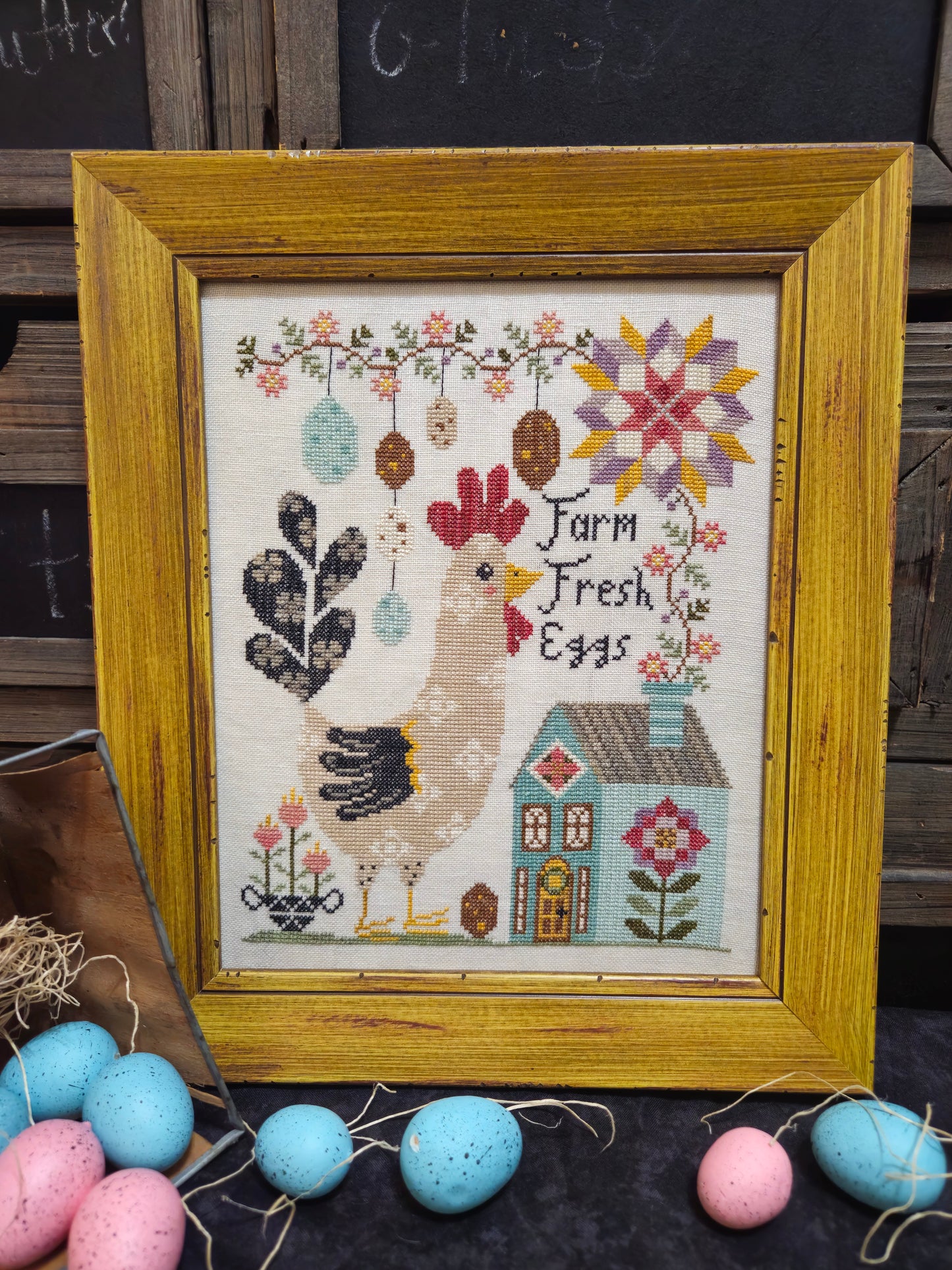 Rudy Rooster - Cross Stitch Pattern by Quaint Rose Needlearts