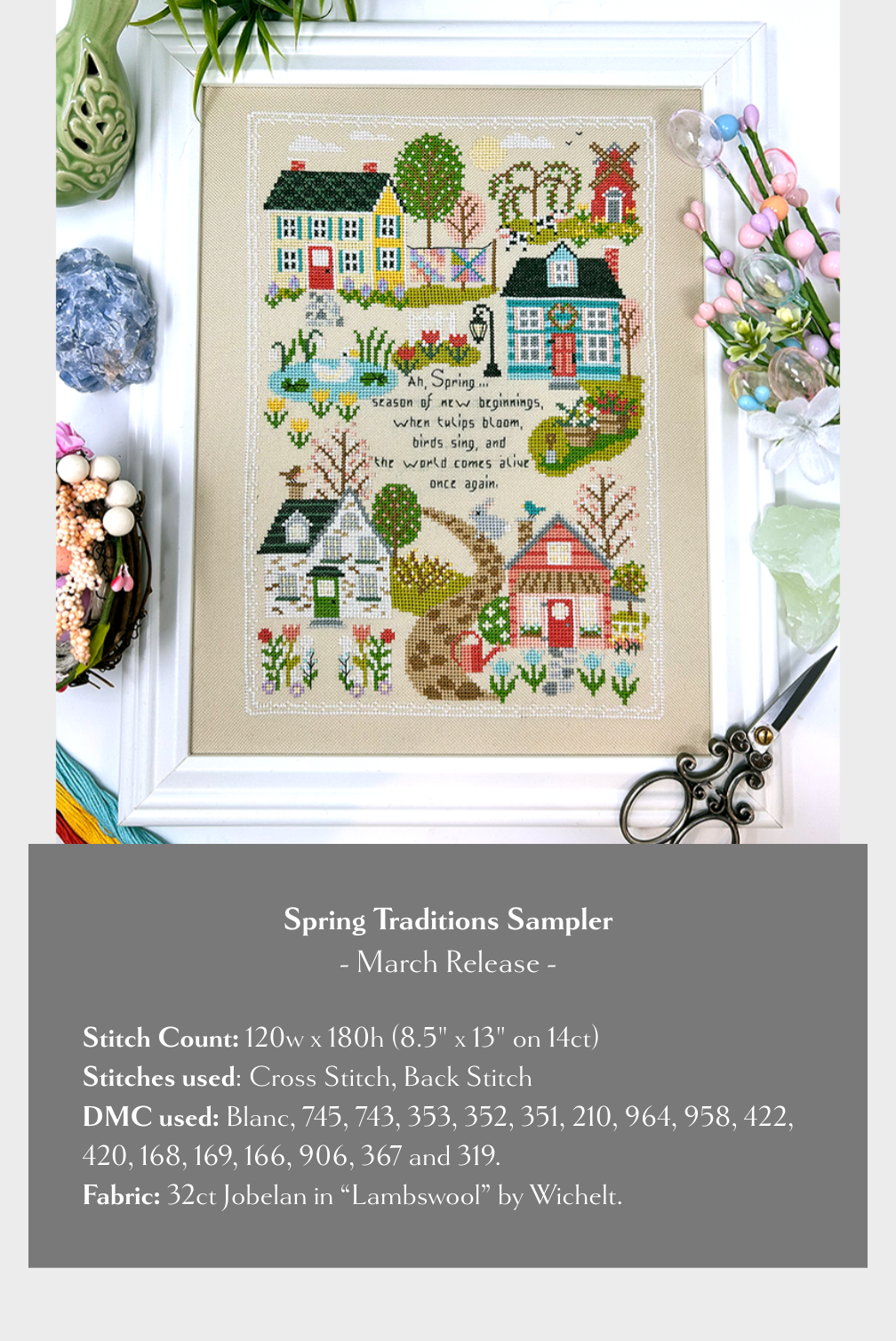 Spring Traditions - Cross Stitch Pattern by Tiny Modernist