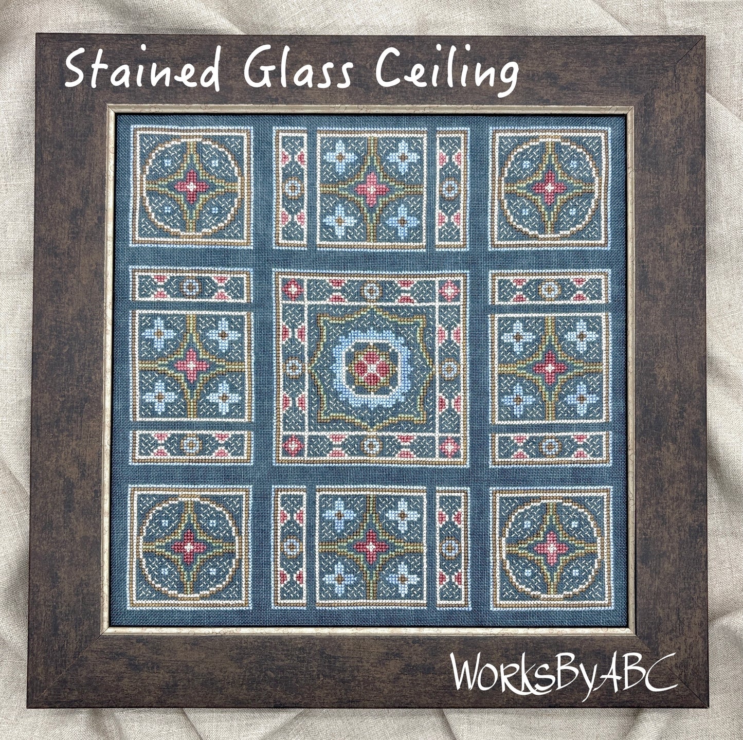 Stained Glass Ceiling - Cross Stitch Pattern by Works by ABC