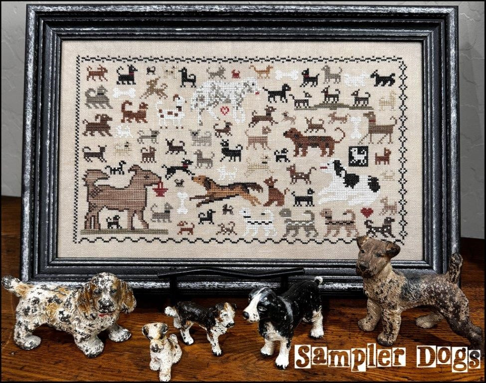 Sampler Dogs - Cross Stitch Pattern by The Scarlett House