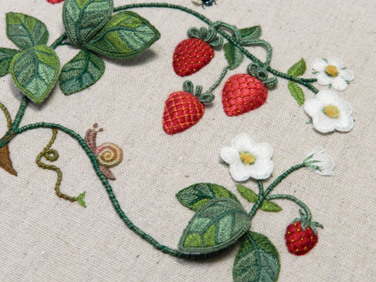 Raised Embroidery Kit - Strawberry Feast by Anna Scott