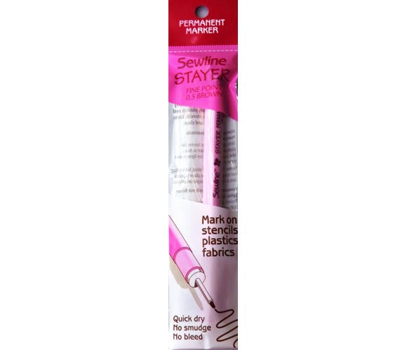 Sewline Stayer - Brown Permanent Marker