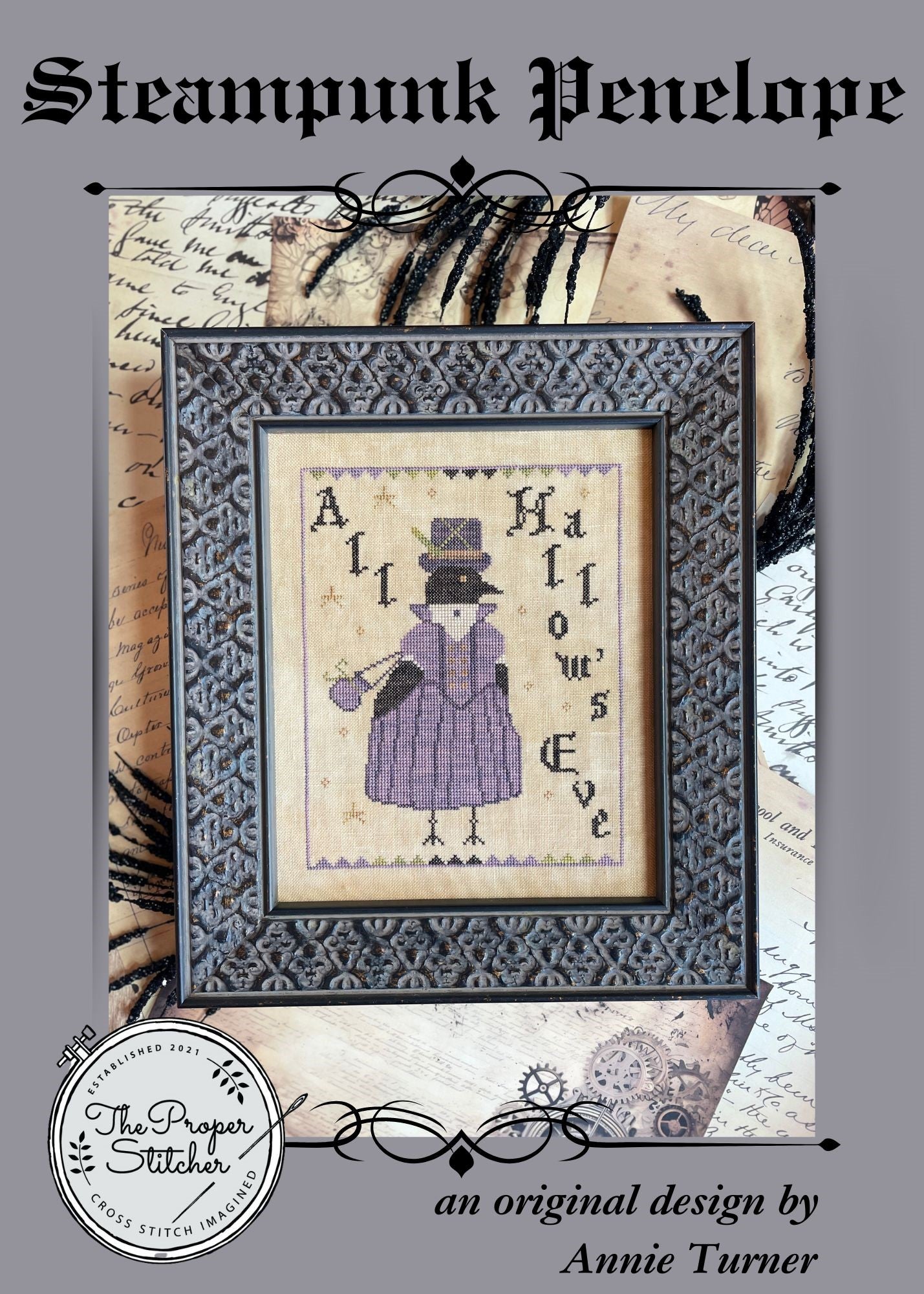 Steampunk Penelope - Cross Stitch Pattern by The Proper Stitcher