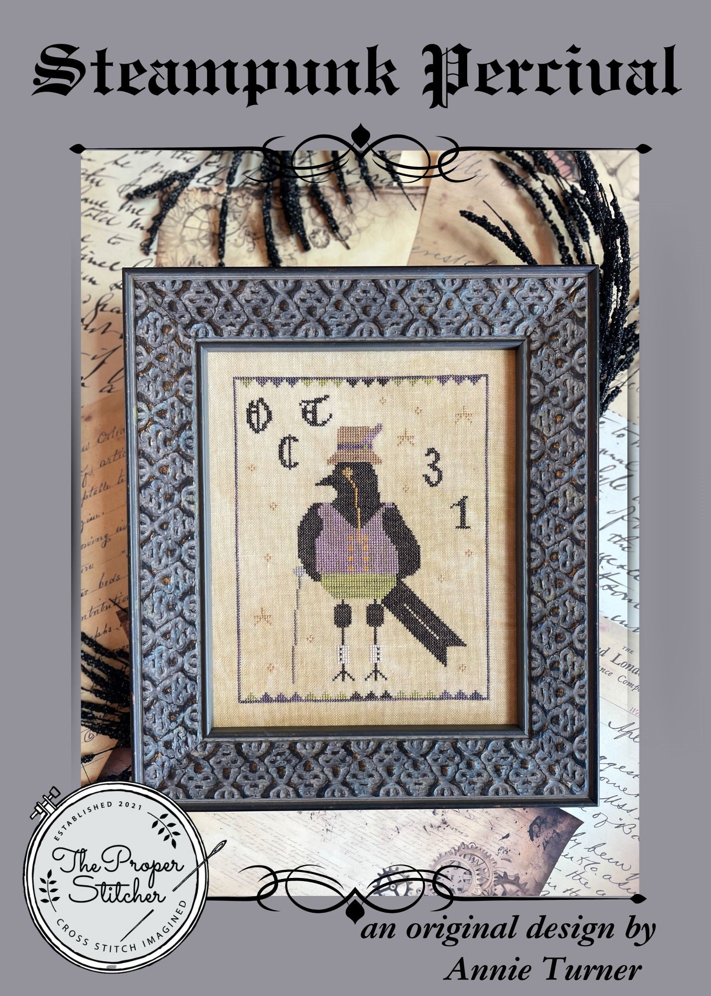 Steampunk Percival - Cross Stitch Pattern by The Proper Stitcher