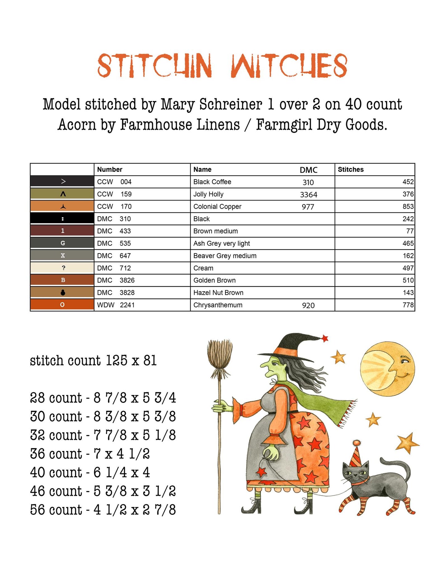 Hello Midnight Book - Cross Stitch Pattern by Teresa Kogut